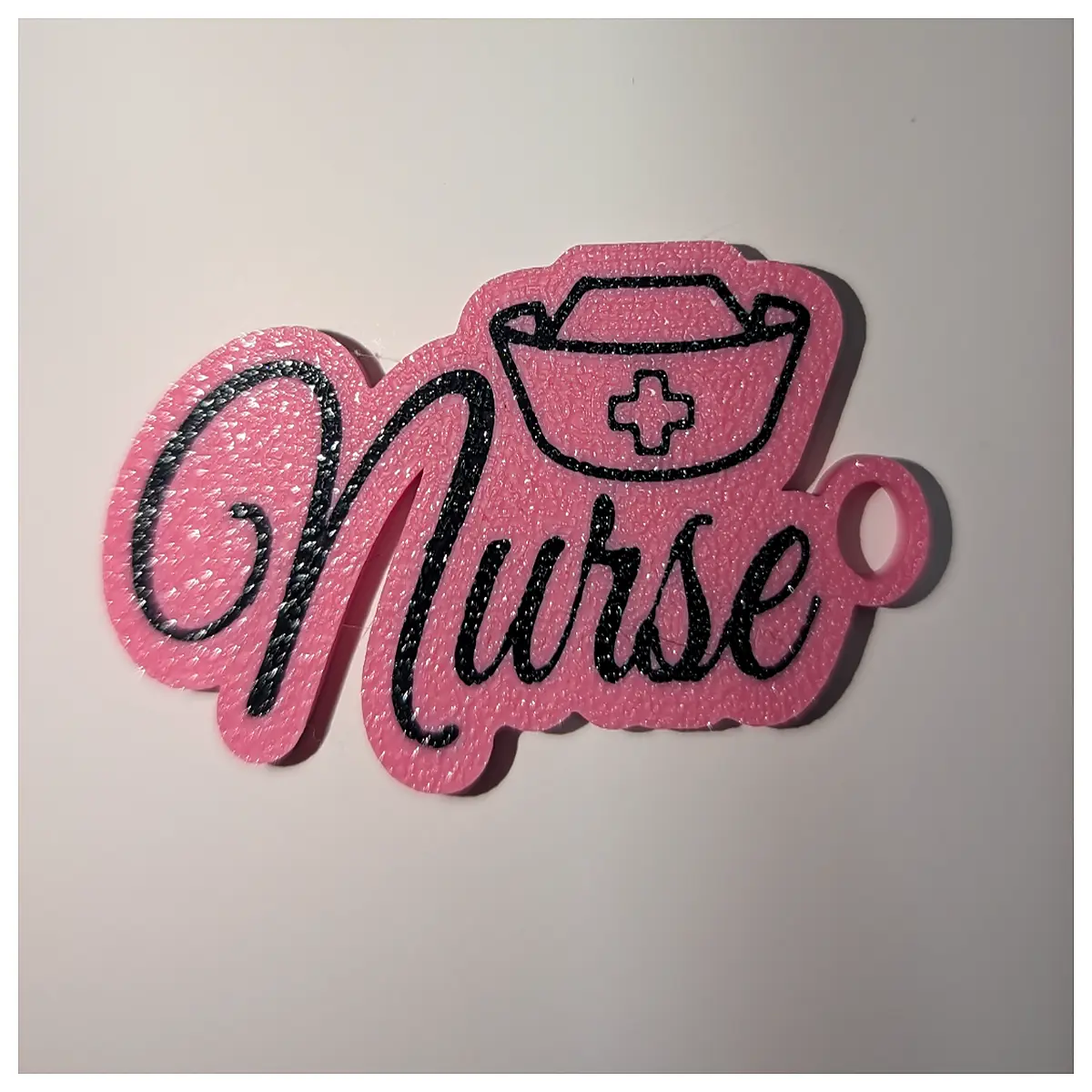 nurse keychain with stethoscope charm medical staff gift idea cute nurse life pendant for lanyard