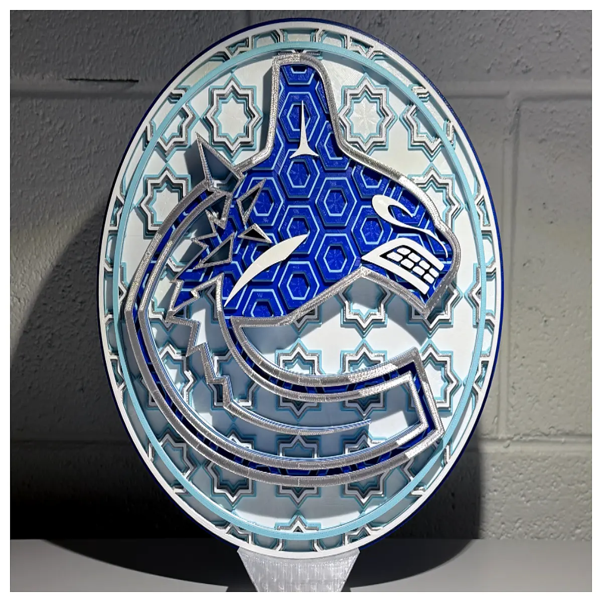 vancouver canucks mosaic art canvas wall decor sports team gear home office