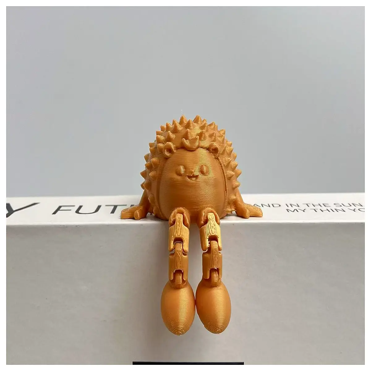 cute hedgehog desk ornament for computer movable joint action figure funny animal figurine stress relief desktop toy quirky office decor gift