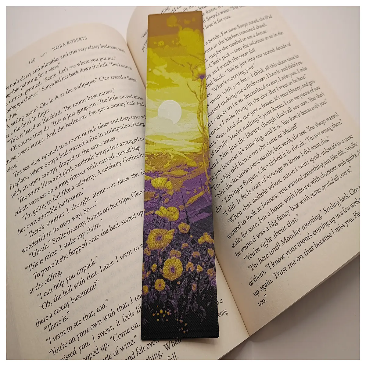 fantasy flower bookmark dreamy meadow page marker aesthetic floral reading book lovers