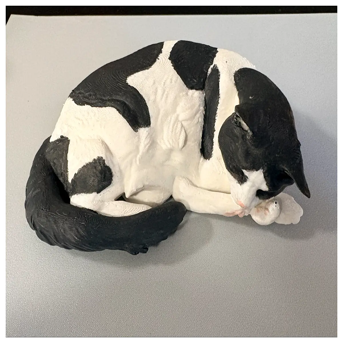 cute sleeping cat plushie soft stuffed animal toy for kids napping feline pillow cozy bedroom decor gift