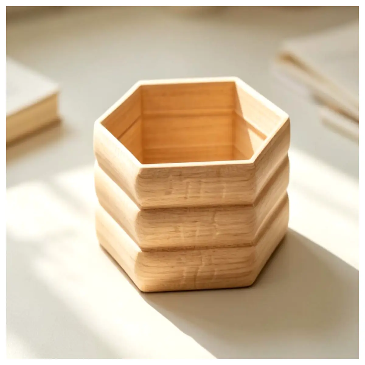 vintage geometric pleated storage box organizer for desk jewelry makeup vanity tray