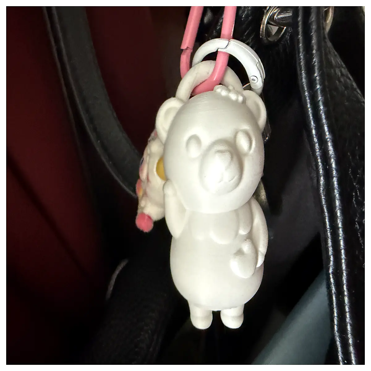 cute bear keychain plush pendant for bag cute animal charm gift