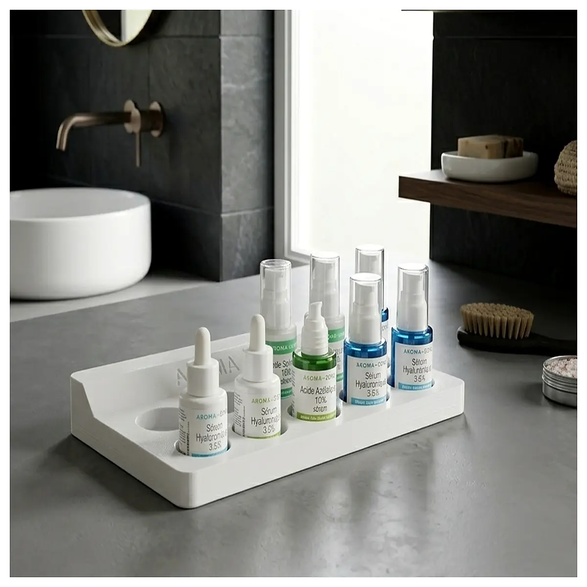 aroma zone essential oil bottle holder rack organizer 10ml vial storage