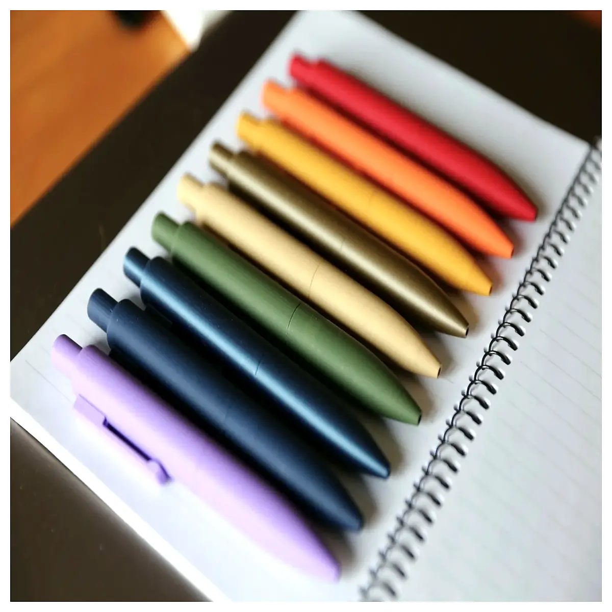 click ballpoint pen refillable smooth writing office school supplies black ink compact portable