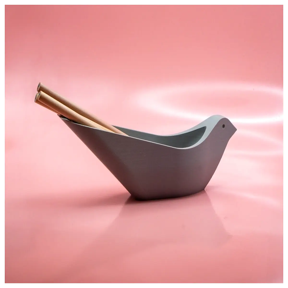 cute bird desk organizer pencil cup animal stationery holder for office school supplies kids adults