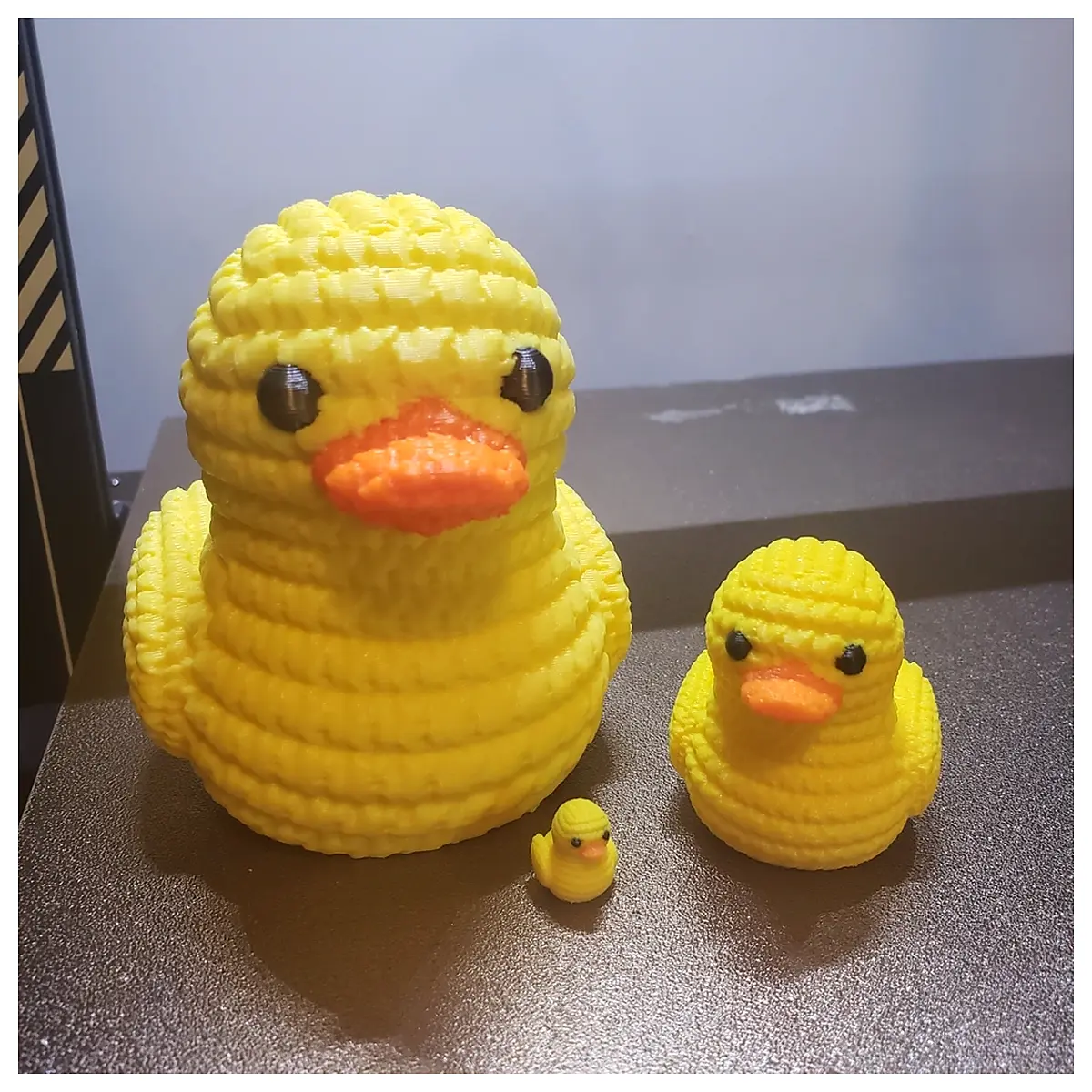 handmade crochet duck plush toy baby shower gift cute yellow duckling soft stuffed animal nursery decor