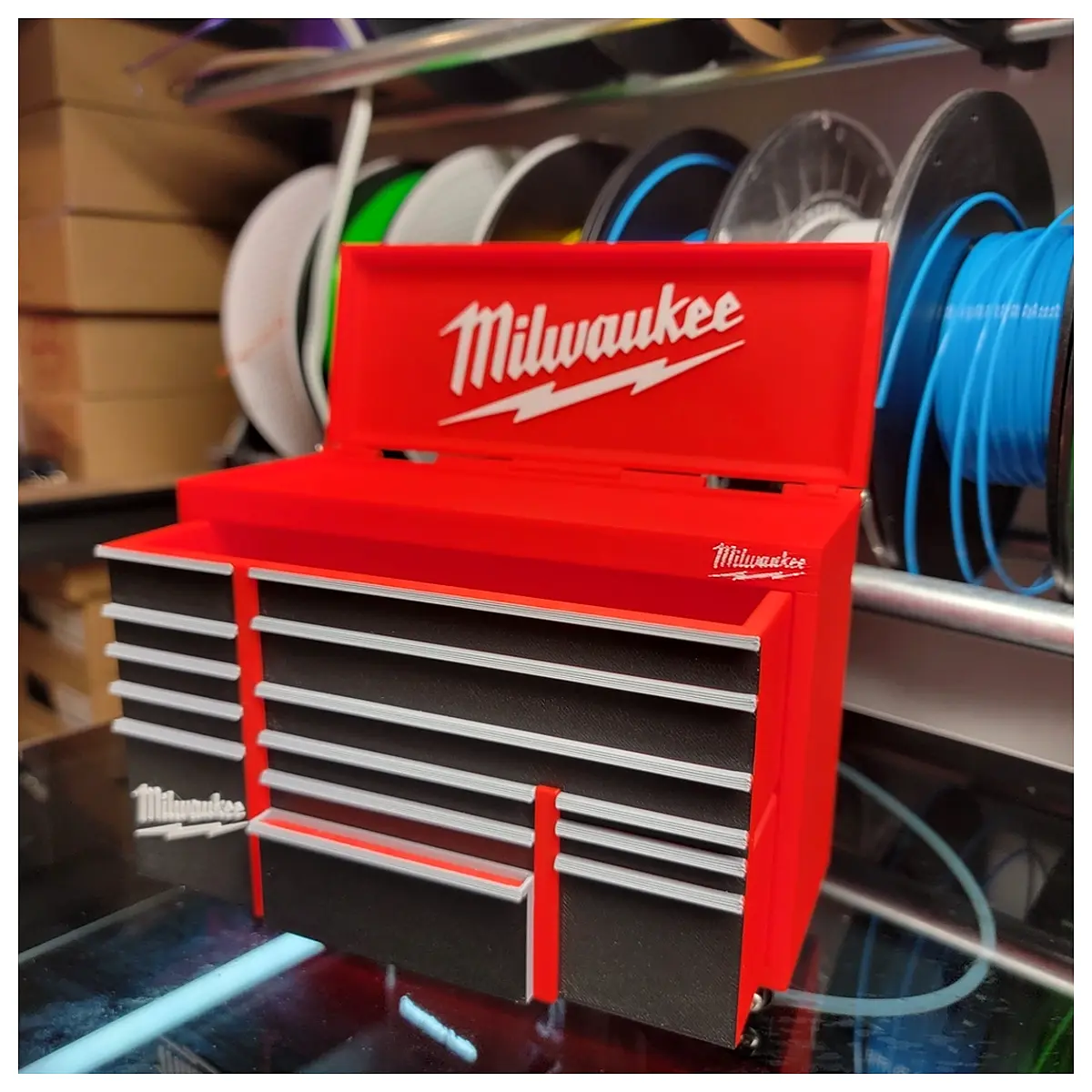 rolling tool chest with lid duty mobile workbench storage cabinet for garage workshop organizing