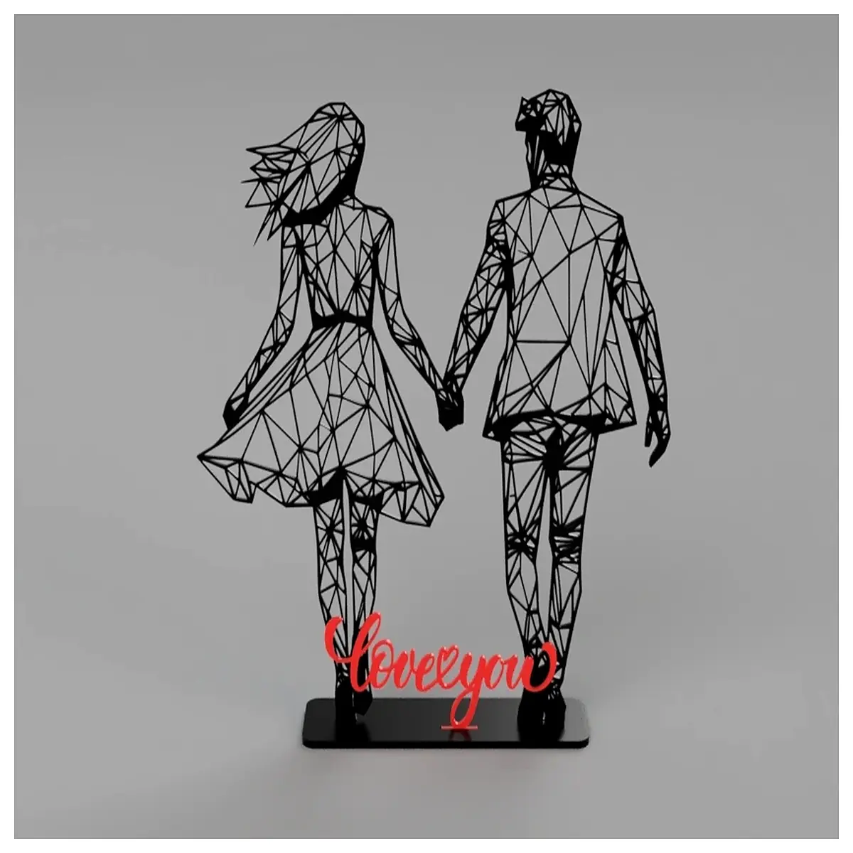 love sculpture with base romantic home decor gift statue for shelf couples anniversary present artistic resin figurine