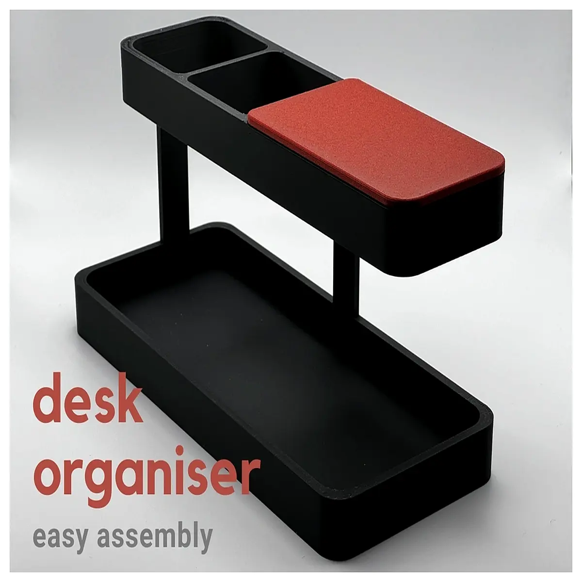 japanese style desk organizer minimalist wood grain storage box office supplies holder aesthetic desktop accessories zen vibe