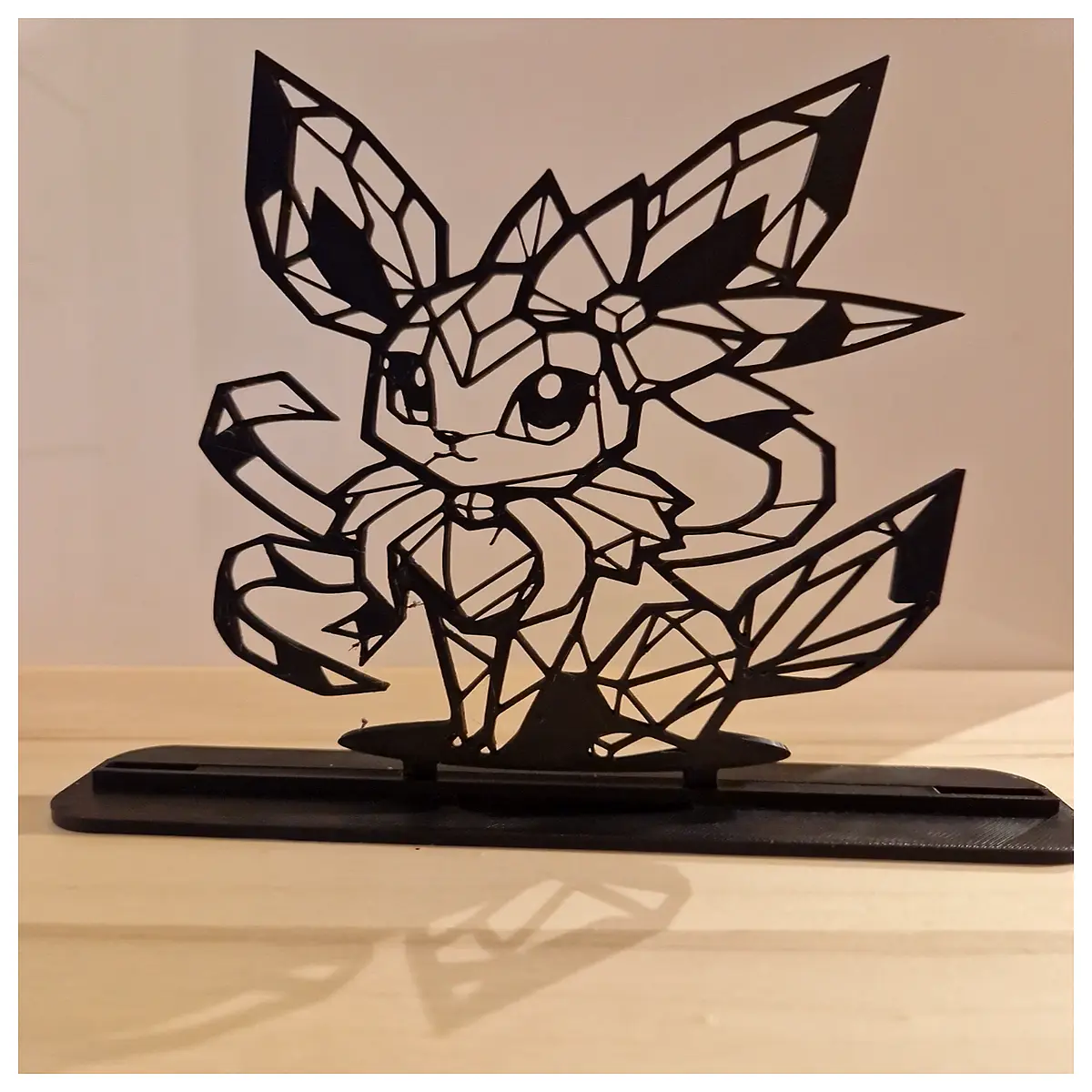 low poly fairy eevee figure printable v1 stl file geometric toy resin print