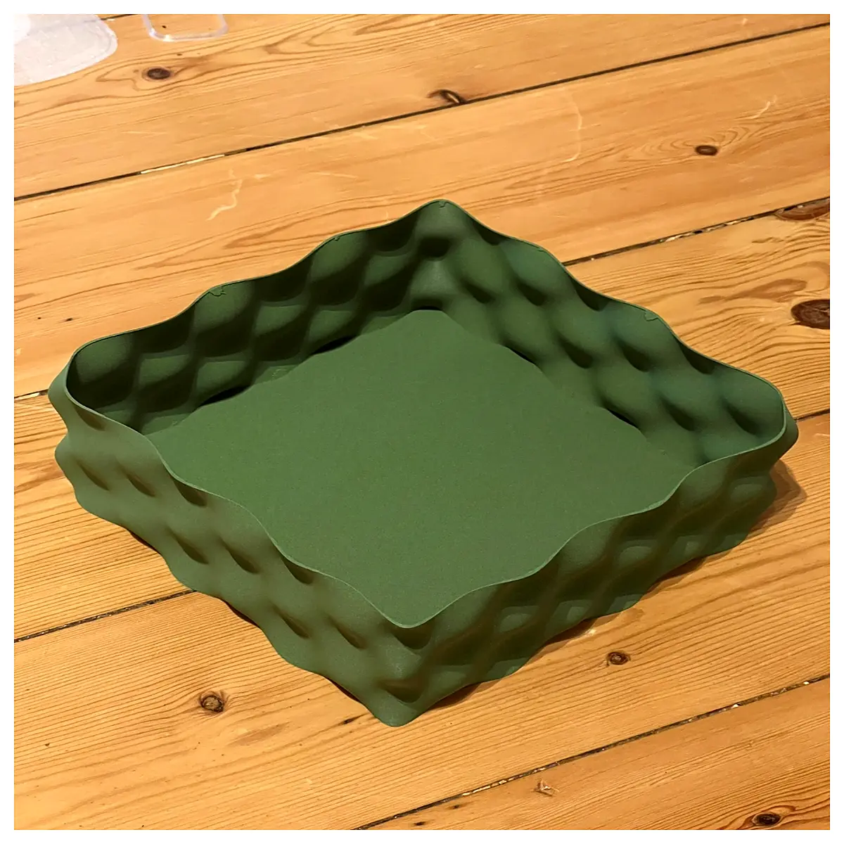 wavy storage box organizer plastic container for desk drawer kitchen pantry home office supplies stacking bins