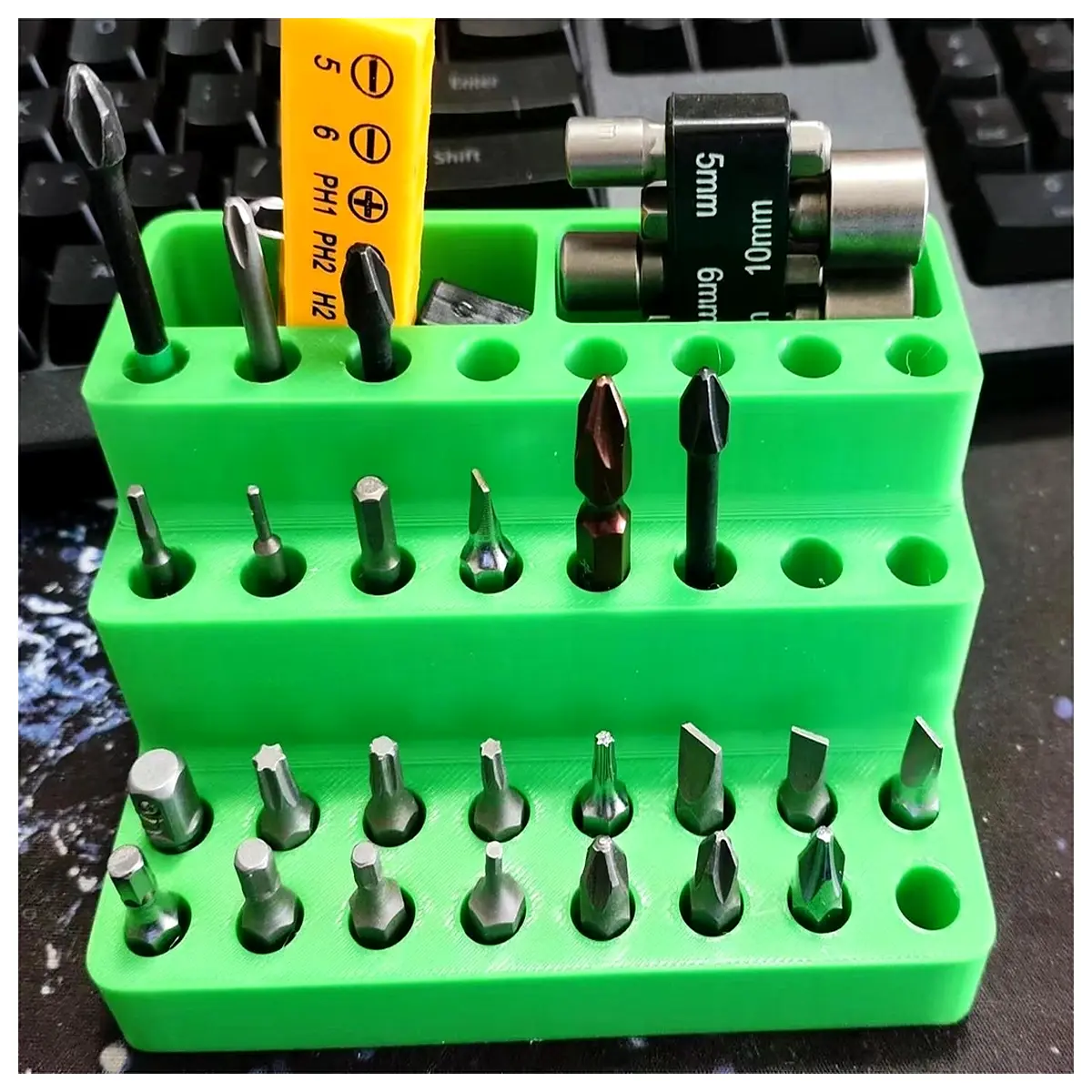 magnetic screwdriver bit organizer box set holder storage case for drill bits magnetic tool box magnetic bit holder organizer