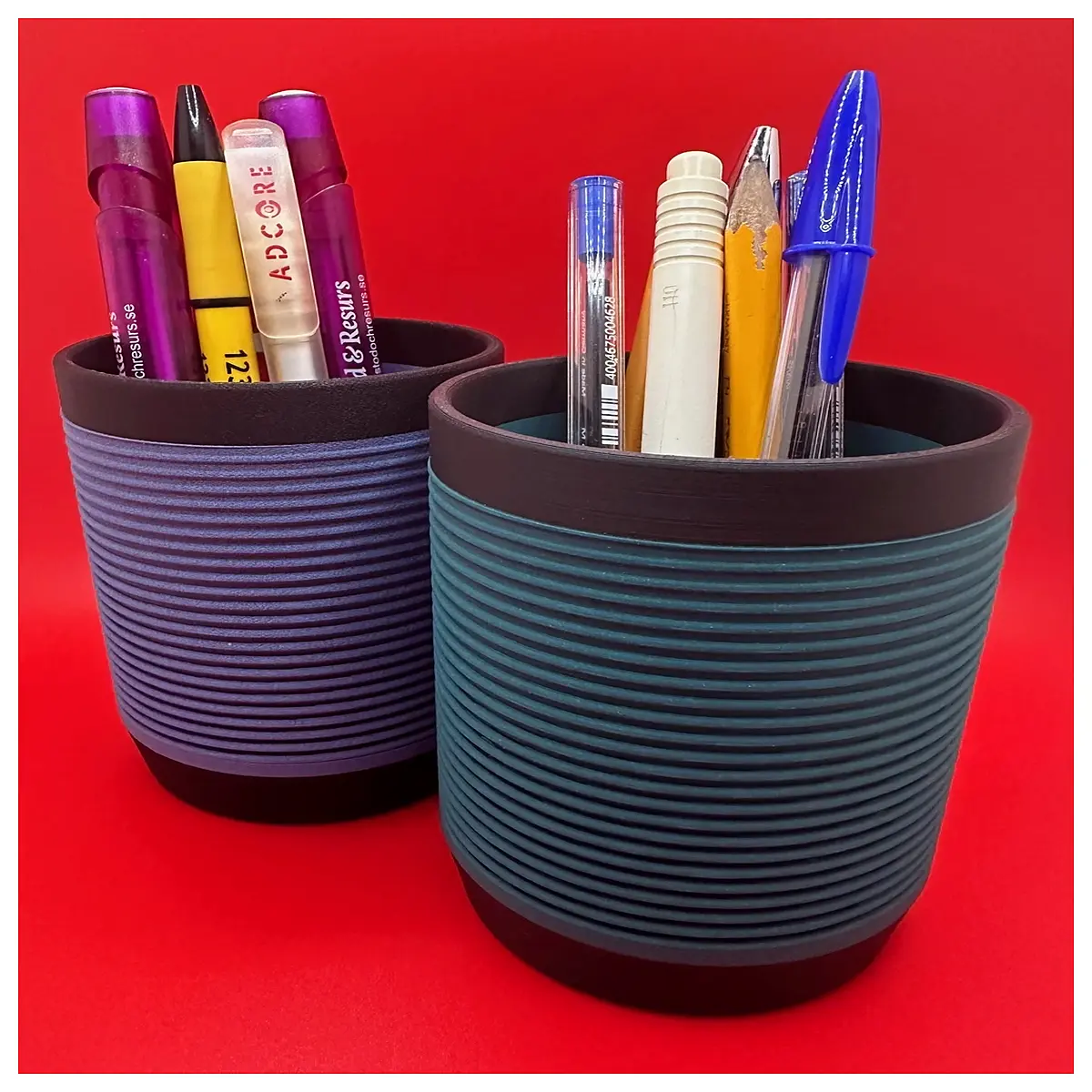 twisted spiral pencil holder desk organizer aesthetic study room decor vintage wood grain pen cup storage container for office supplies