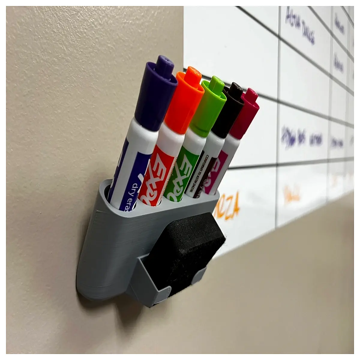 magnetic eraser holder for whiteboard dry erase marker clip organizer desk storage pen rack