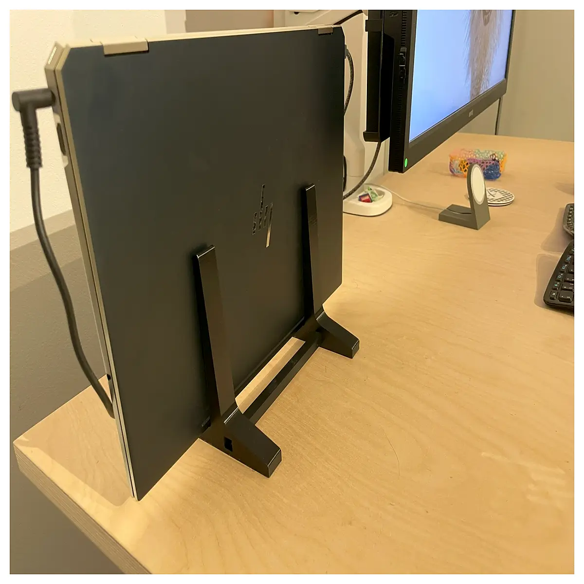 portable laptop adjustable aluminum desk riser ergonomic cooling pad for pro air office work travel lightweight