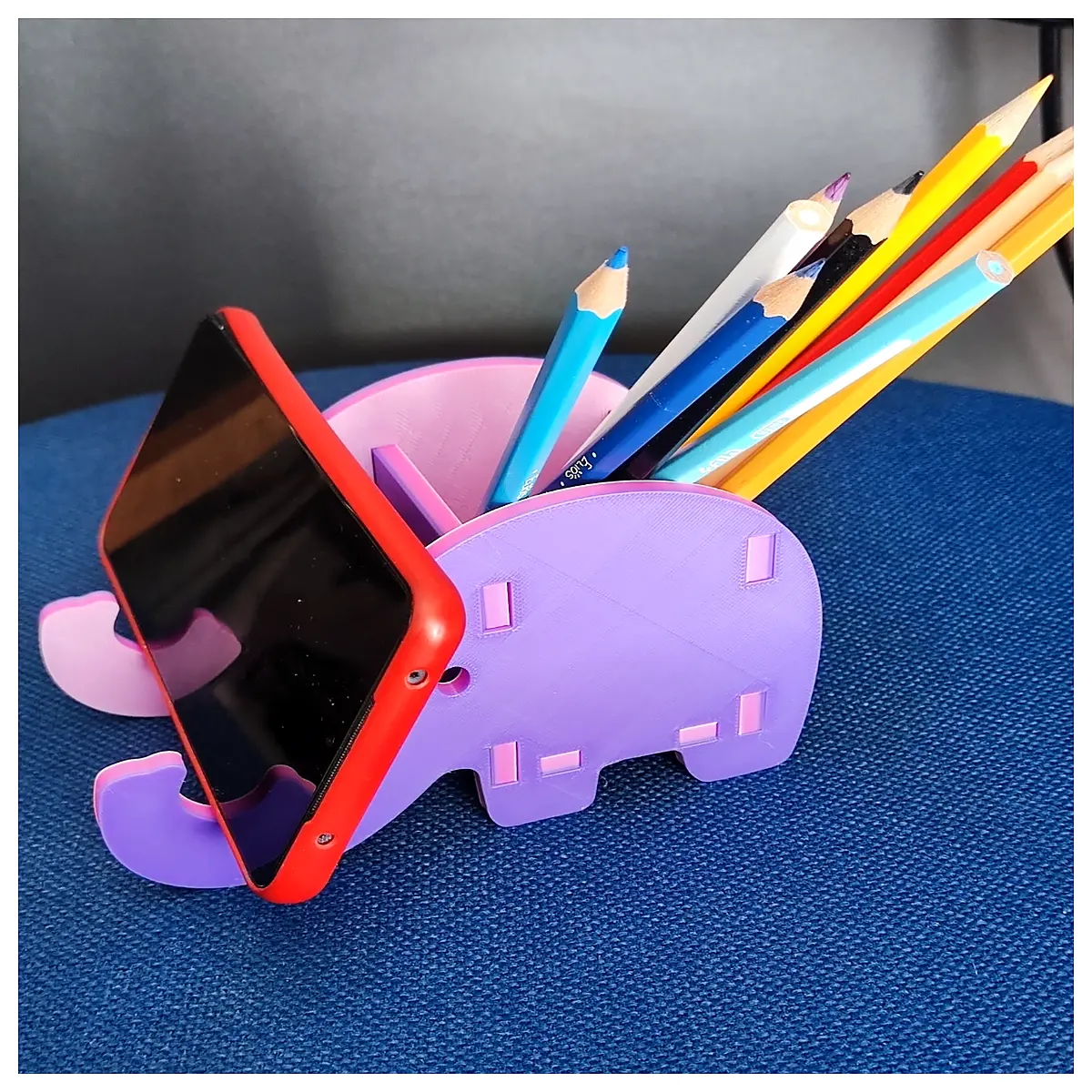 cute elephant desk organizer animal shaped storage box office supplies elephant figurine with compartments whimsical stationery holder