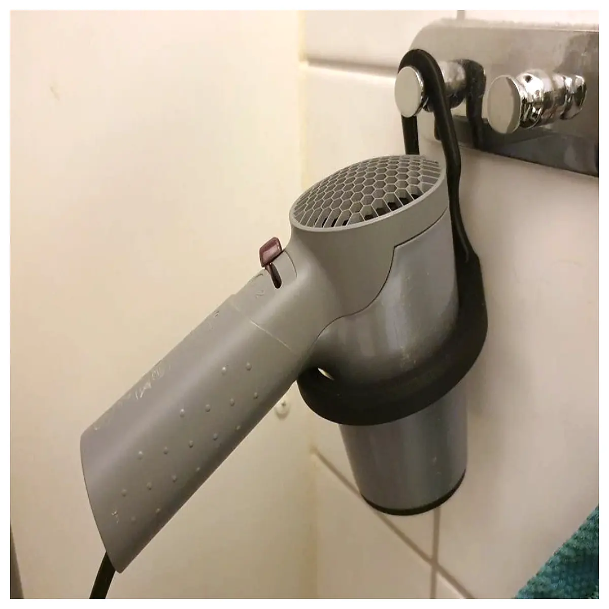 hair dryer holder wall mount bathroom organizer rack for salon home use duty