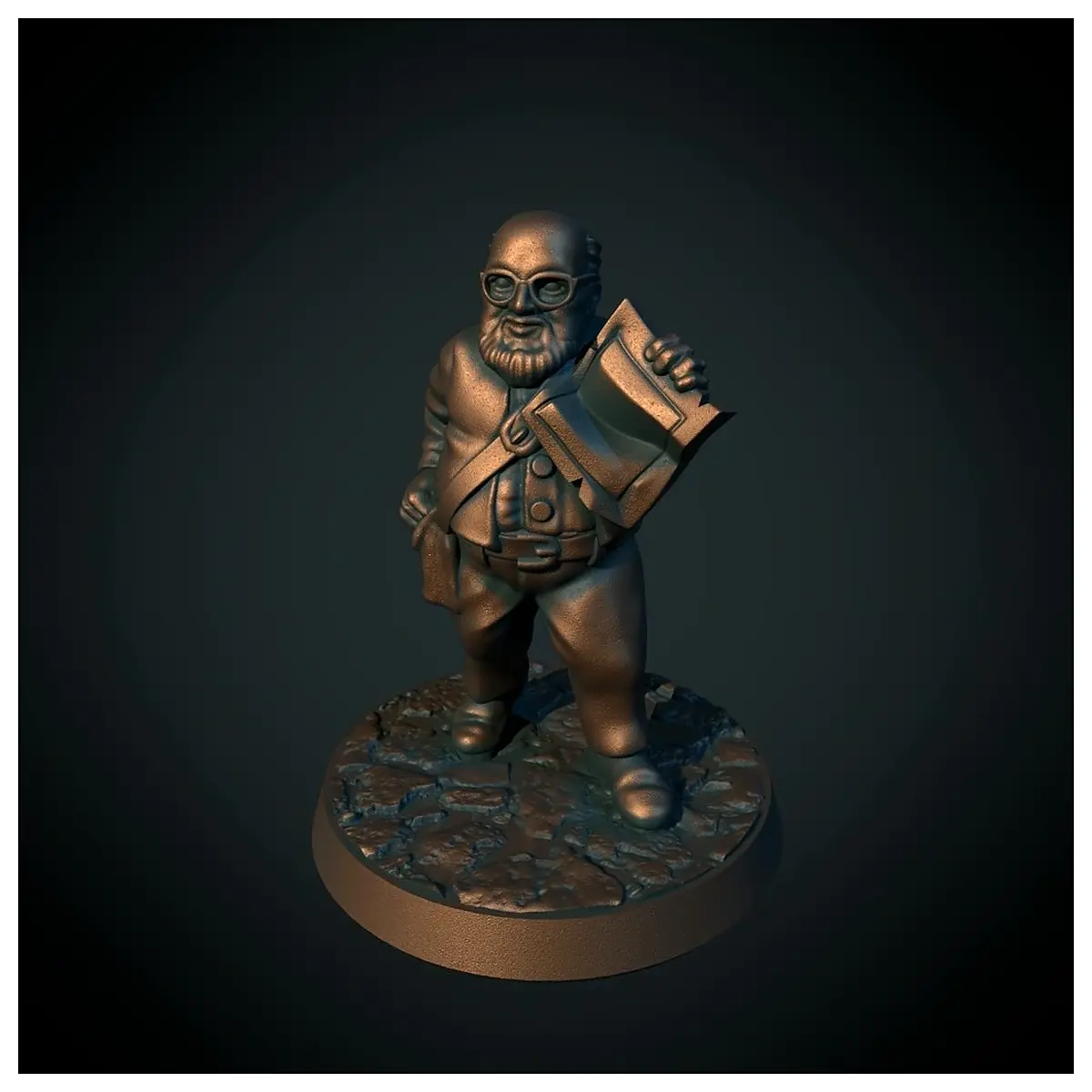 stan explorer 28mm print no support required fdm pla abs resin compatible easy print