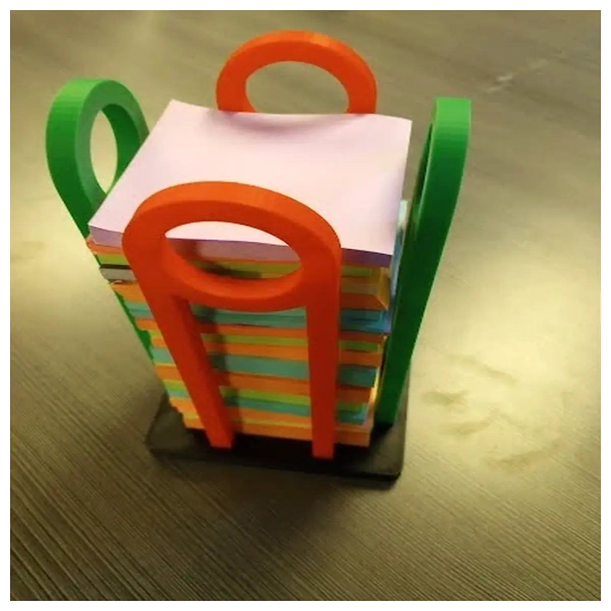 sticky note tower dispenser desk organizer for post it notes office supply storage colorful memo pad holder desktop accessory for sticky notes