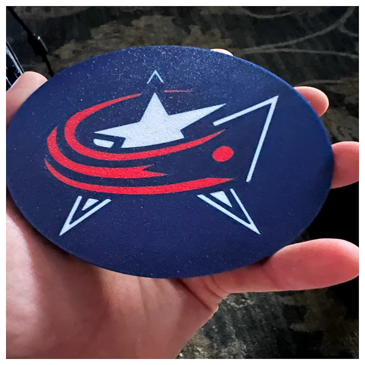 columbus blue jackets coasters set of 4 nhl hockey team logo drink mats bar accessories gifts for fans