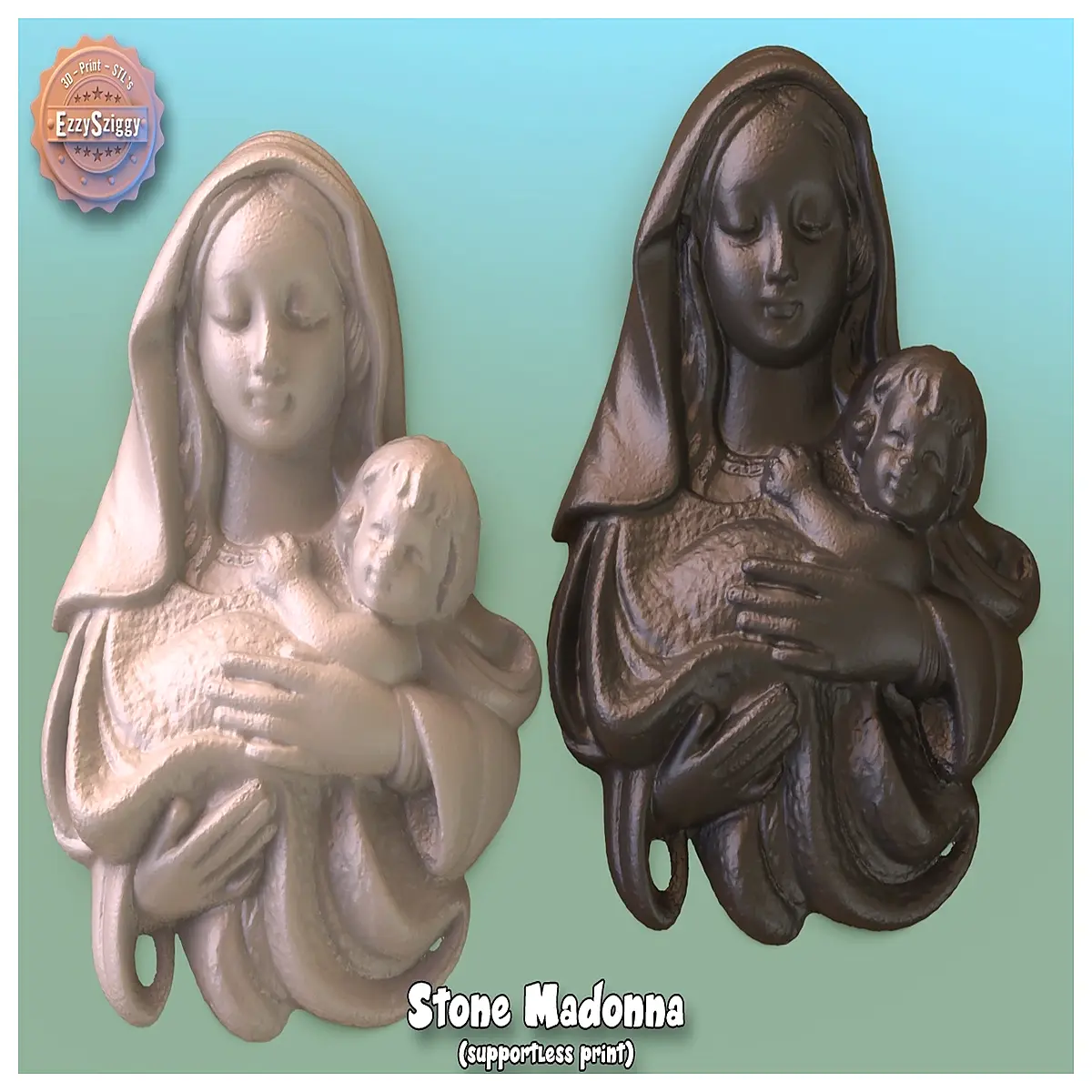 stone virgin mary statue garden decor religious home altar sacred catholic decor