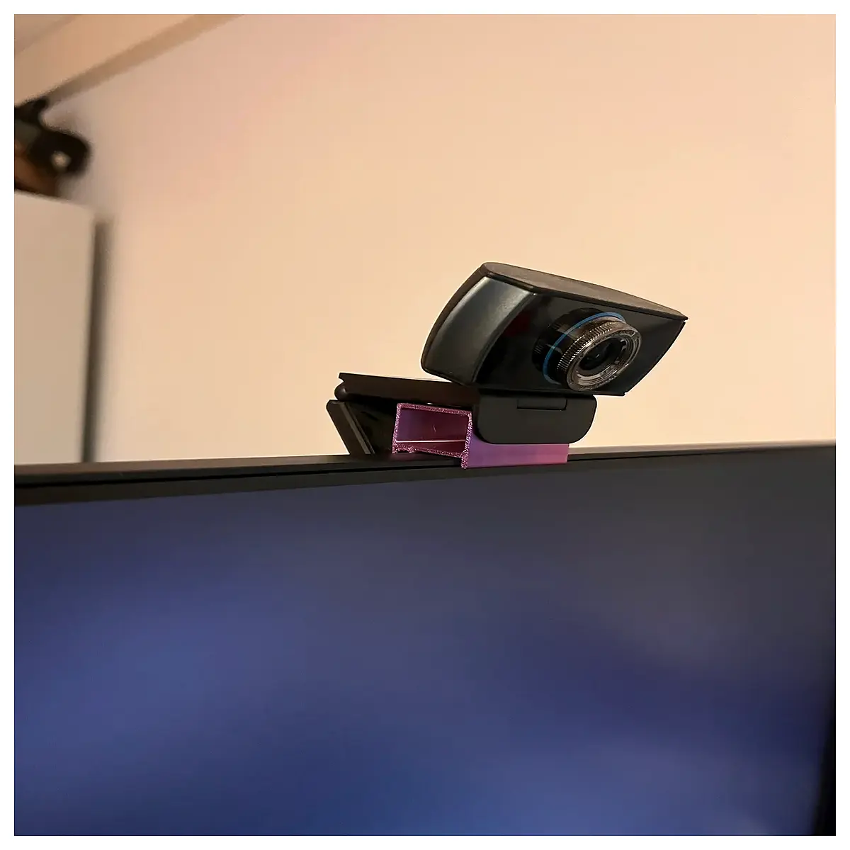 monitor camera mount bracket for thin bezel webcam holder upgrade accessory