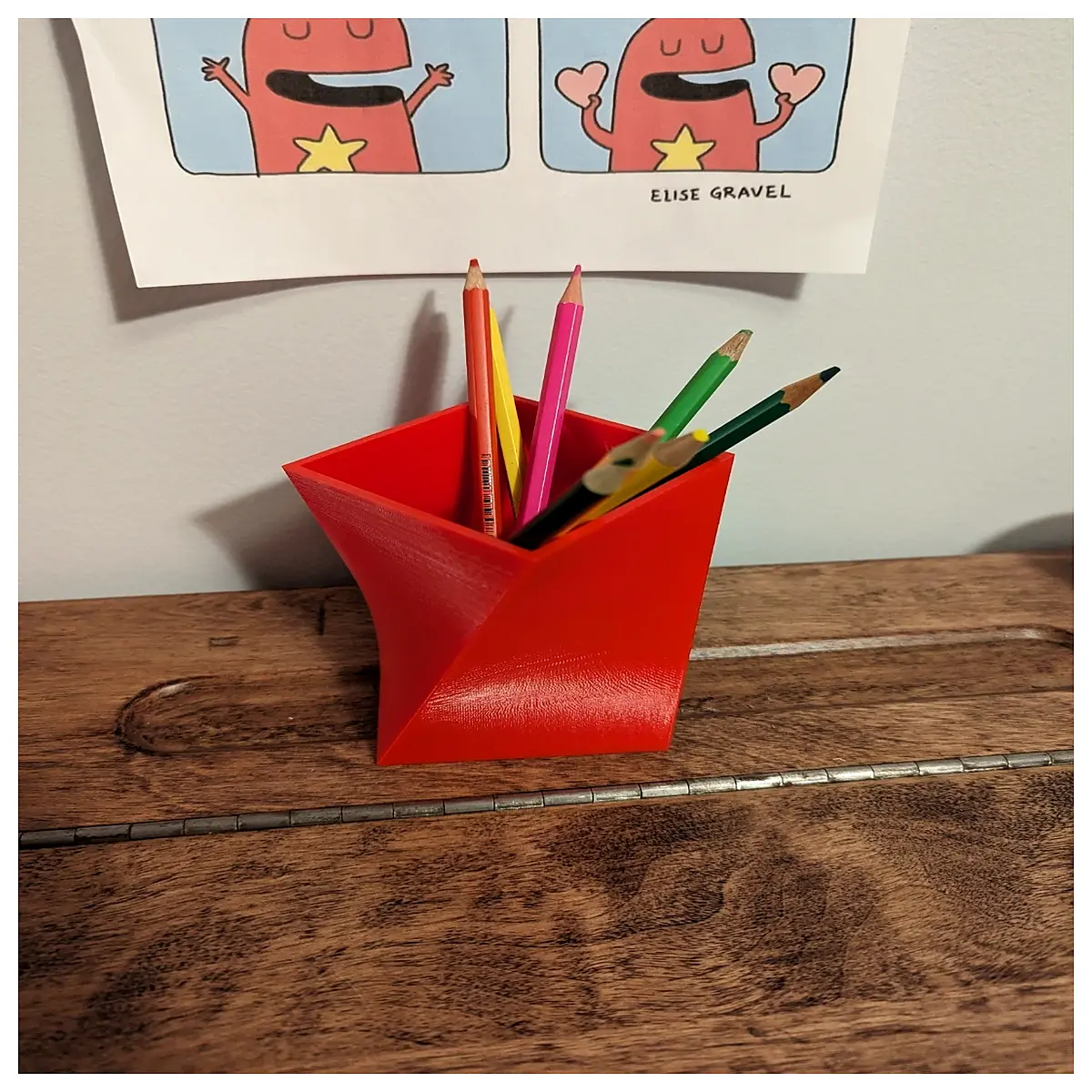 cute pencil holder desk organizer for school supplies storage container office desktop accessories