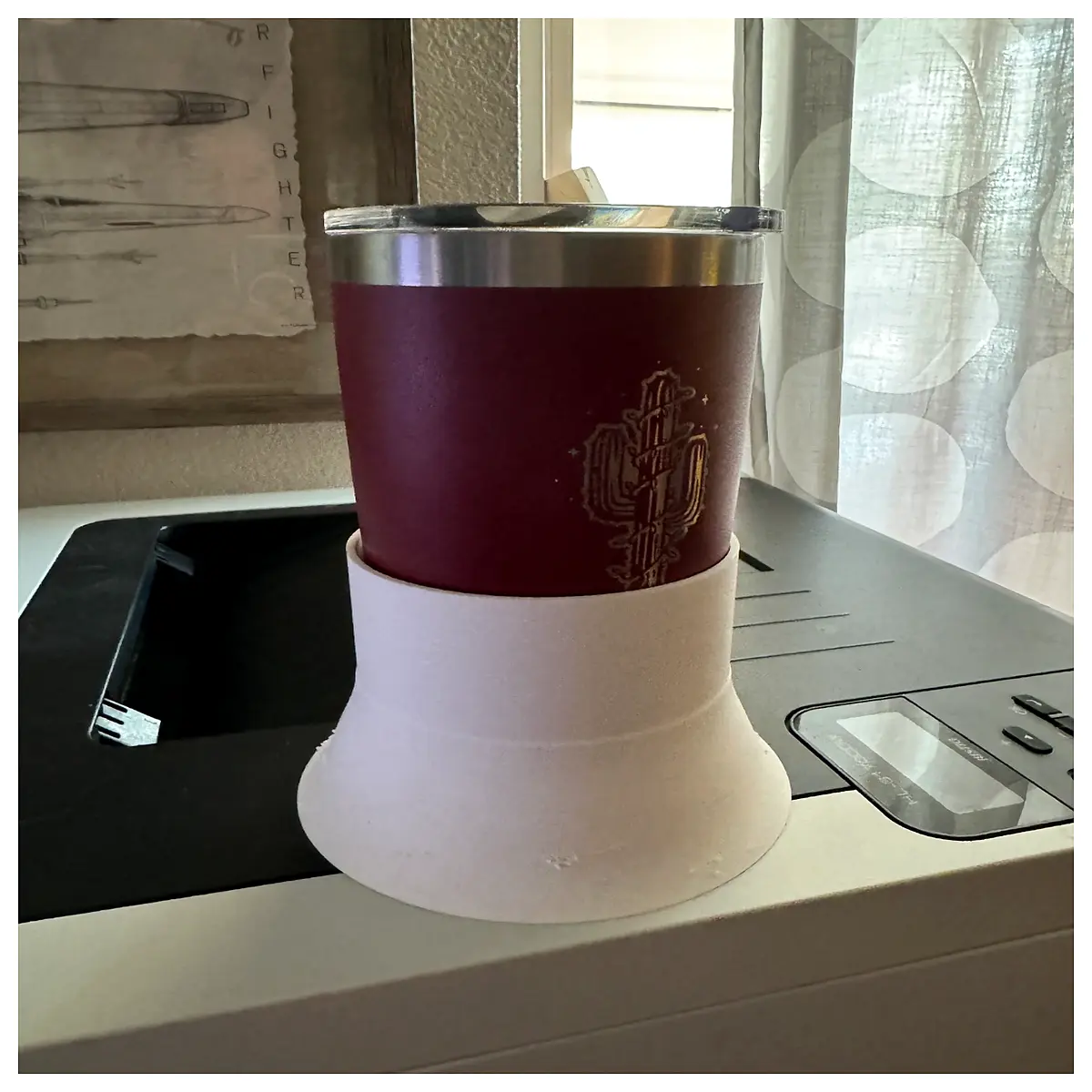 anti tip desk cup holder spill proof coffee mug office desk accessories non slip coaster