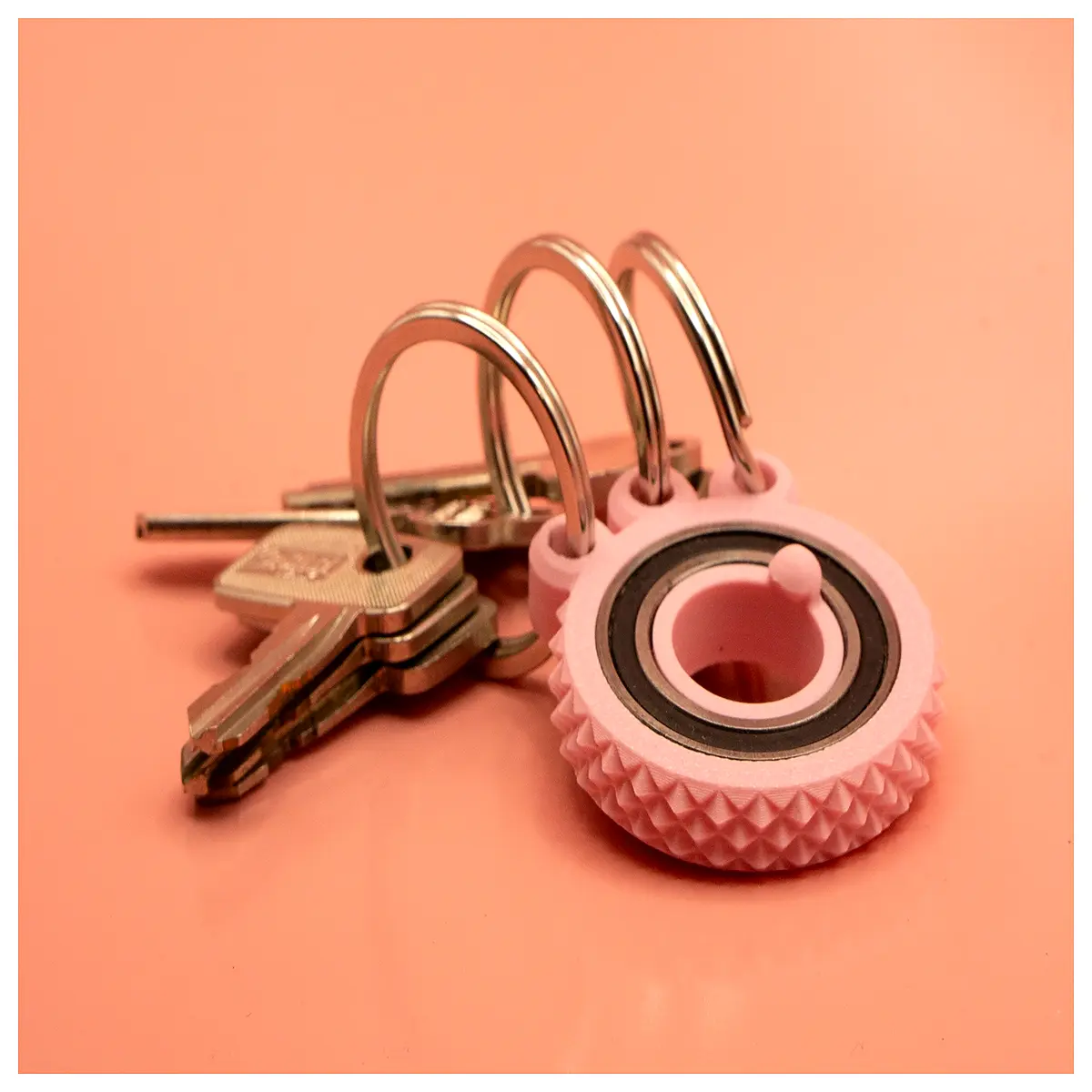 fidget keychain spinner stress relief toy anti anxiety pocket gadget for adults kids fidgeting