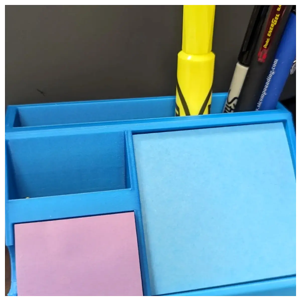 desk organizer sticky note holder clip for office supplies desktop storage