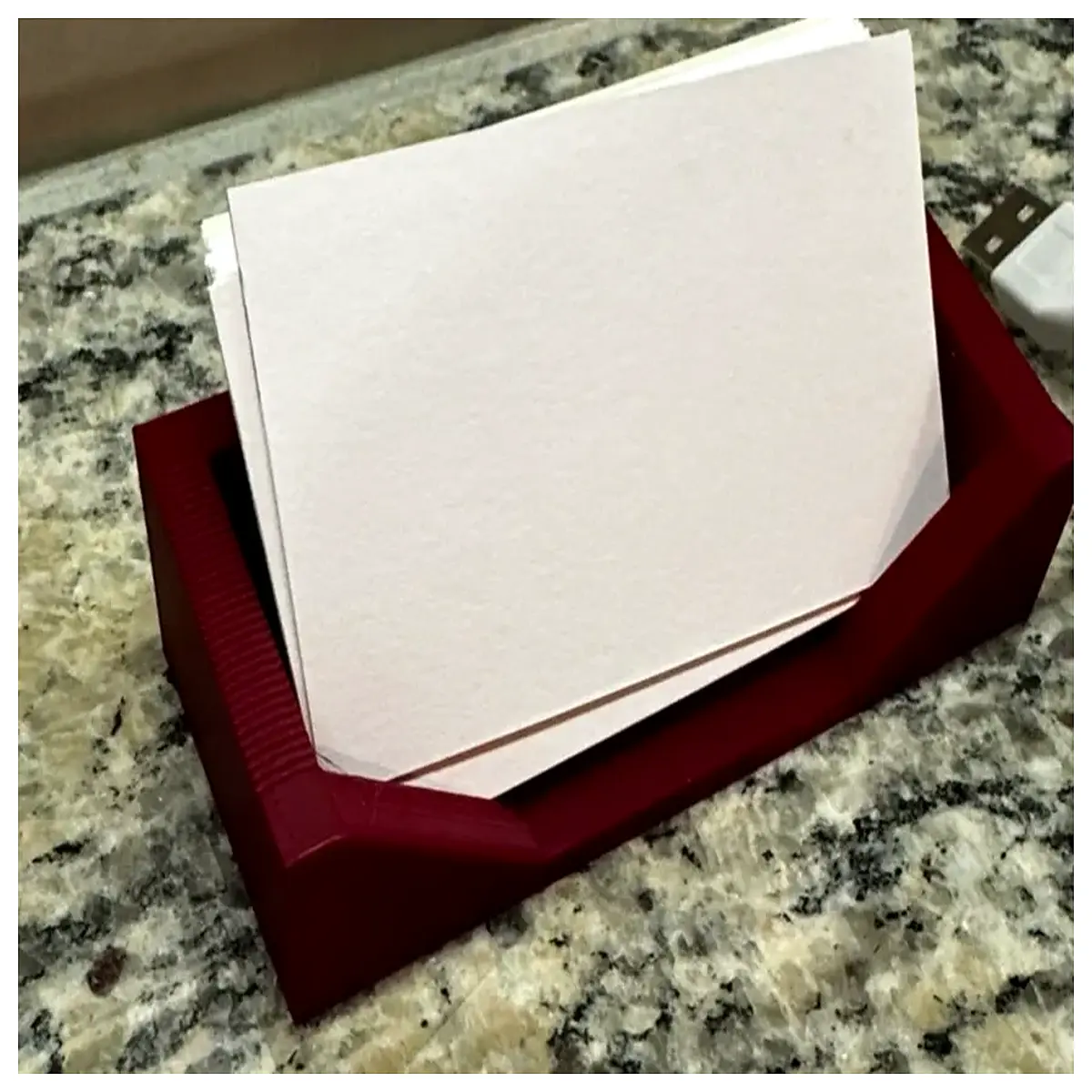 modern business card holder desk organizer acrylic nameplate office supplies metal card rack