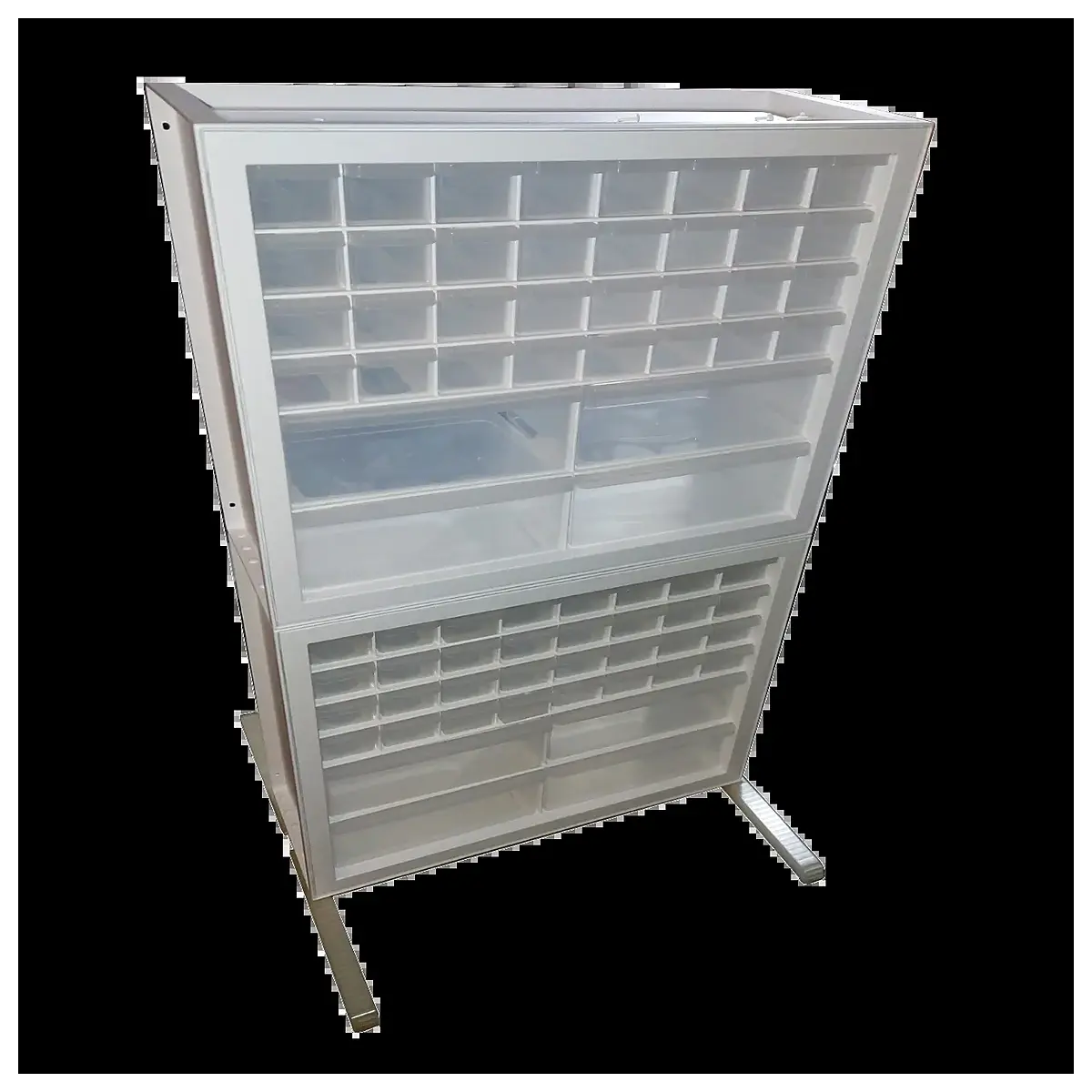 iris plastic drawer organizer stackable small parts storage bins for screws nuts bolts craft supplies workshop tool chest accessories
