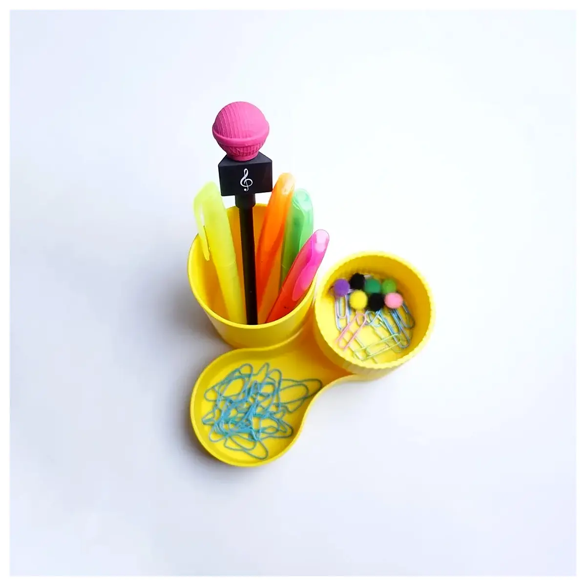 desktop organizer 4 compartment desk caddy storage box office supplies holder plastic tray for pens pencils accessories