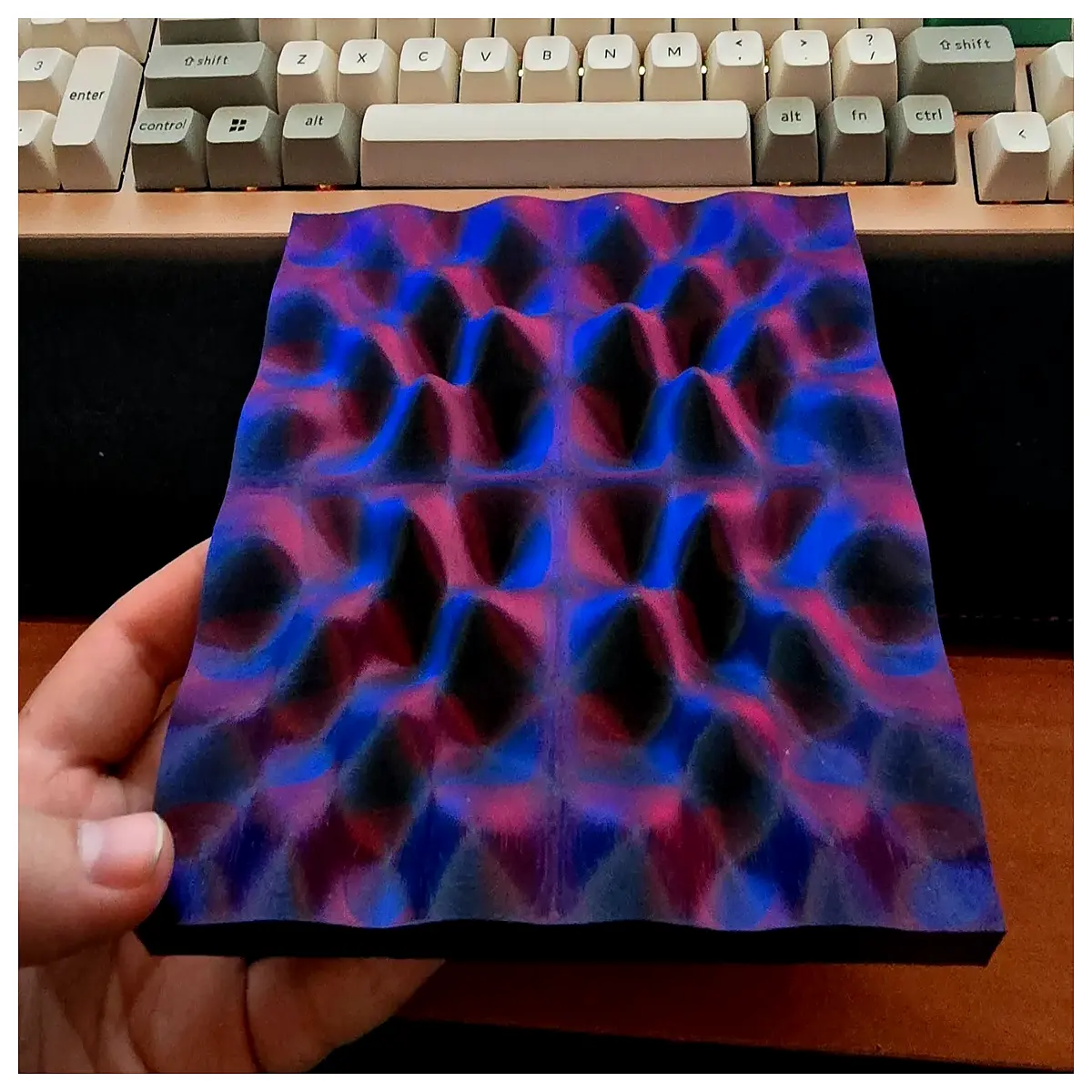sine wave curve psychedelic art print fractal geometry poster trippy abstract wall decor math inspired canvas vaporwave aesthetic trippy poster psyche