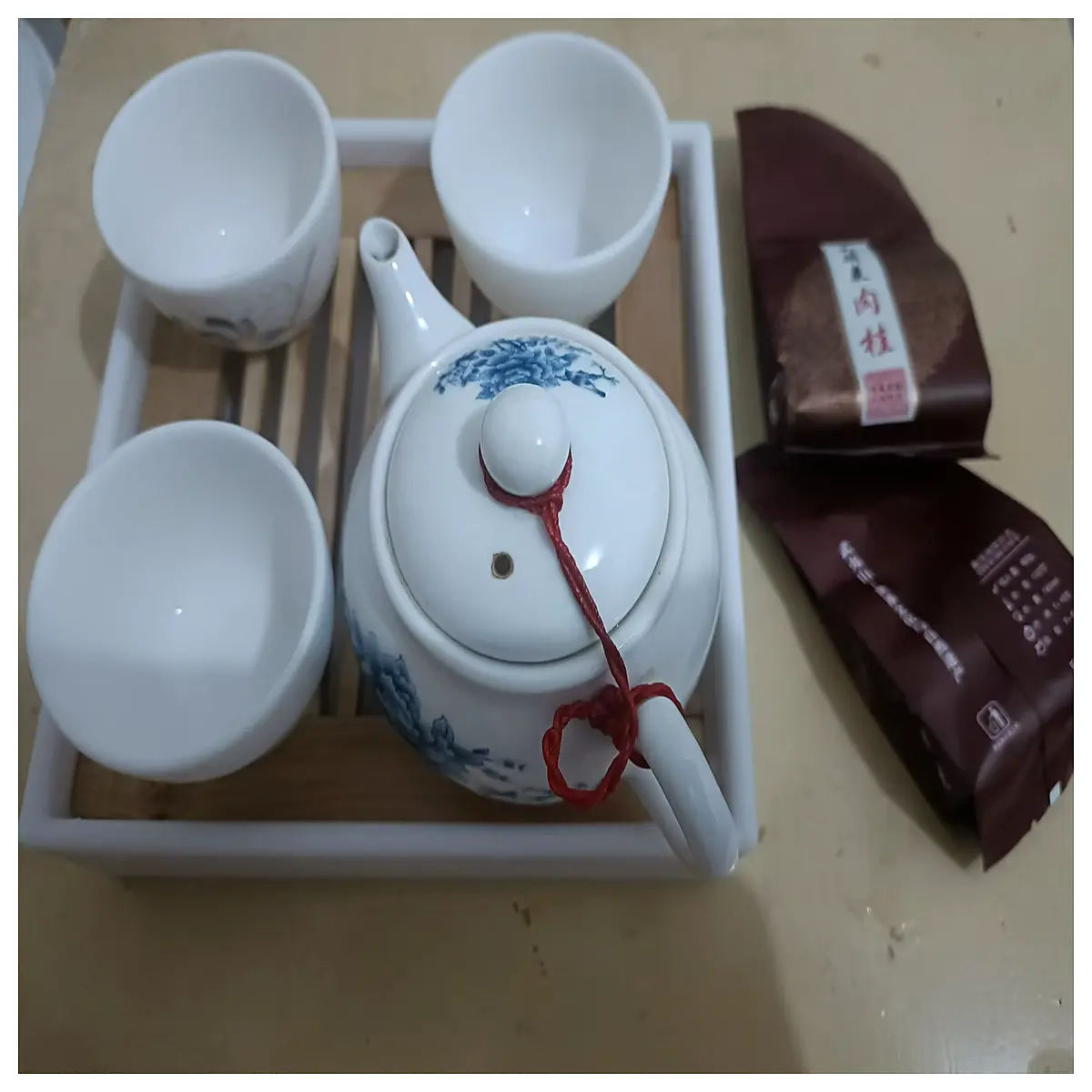 dorm tea tray small compact minimalist desk water drinking set portable lightweight simple home office study room accessory