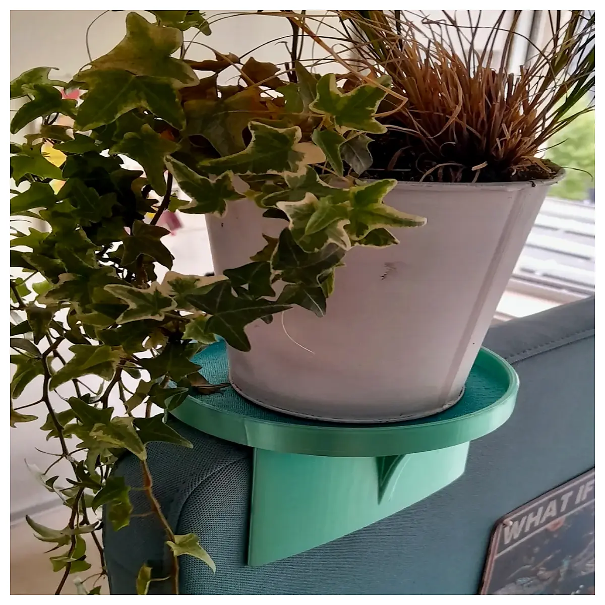 duty shelf bracket for partition top plant pot load support