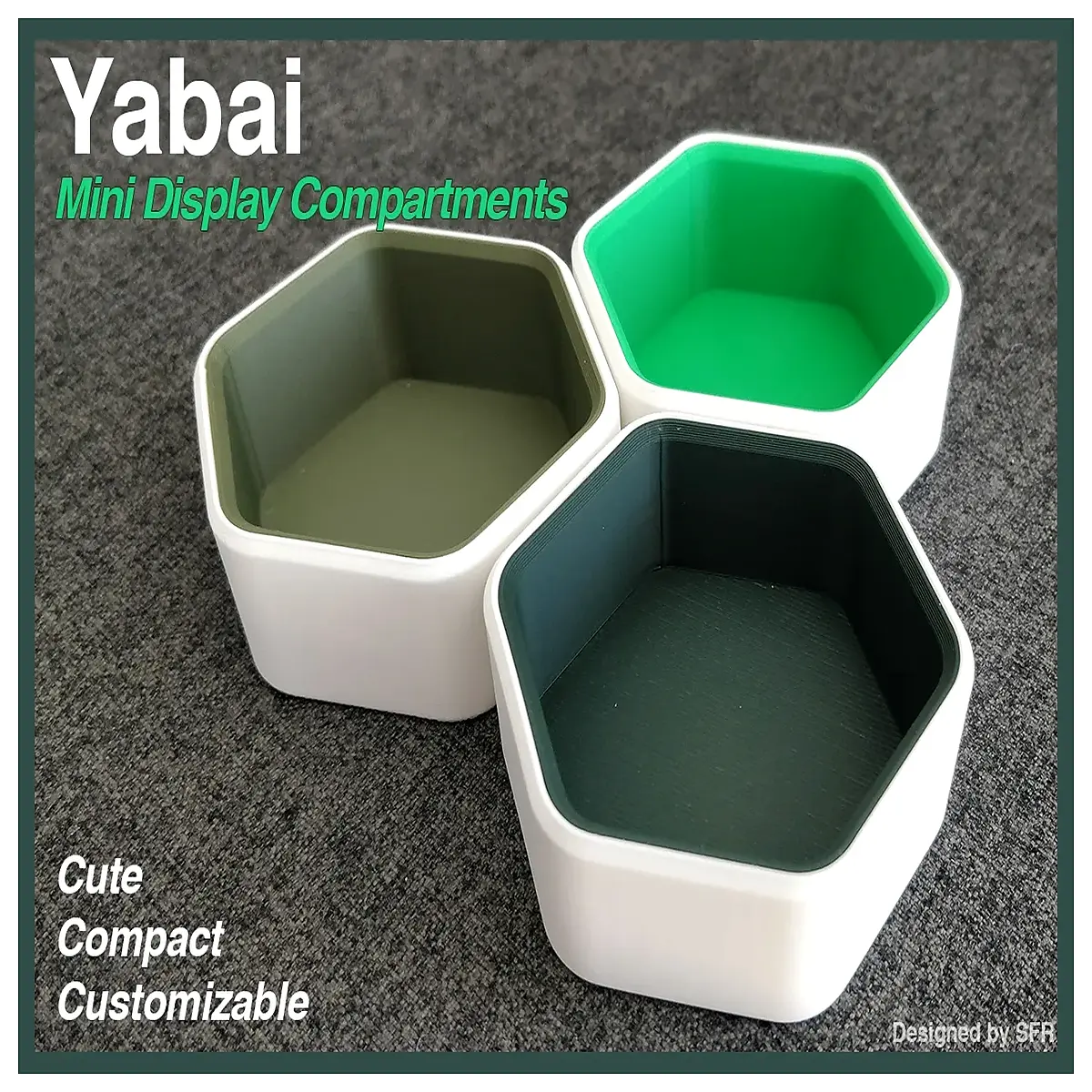 yabai mini hexagon shelf organizer insert divider for storage rack unit