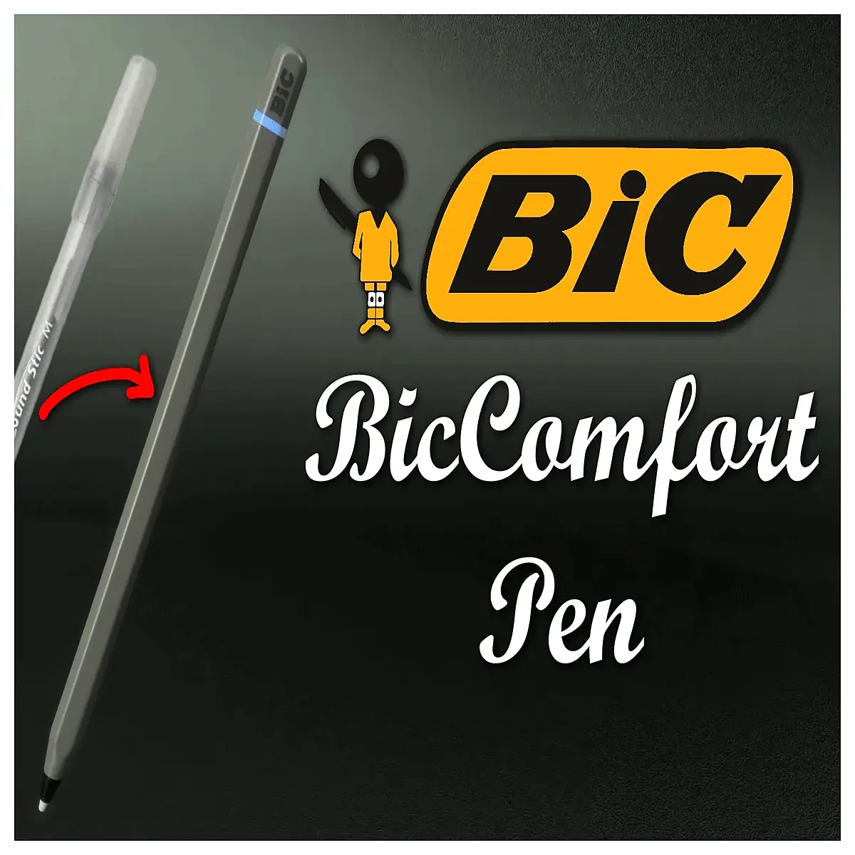 bic comfort grip ballpoint pen refillable smooth writing black ink office school stationery bulk pack