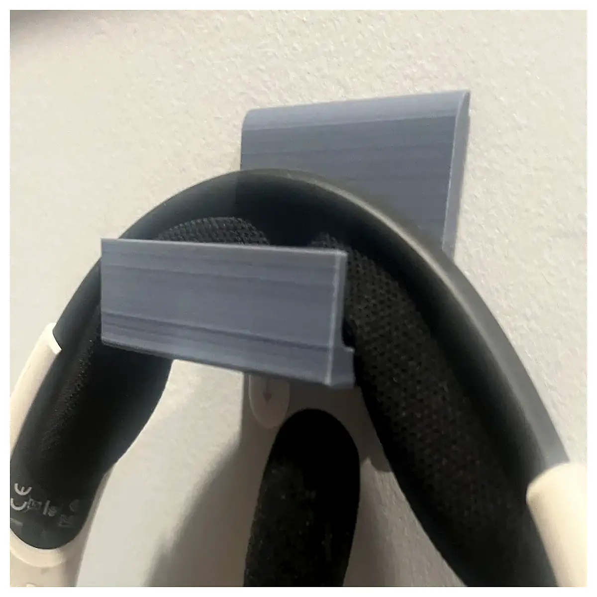 wall mount headphone curve design cable organizer for desk gaming headset hook holder