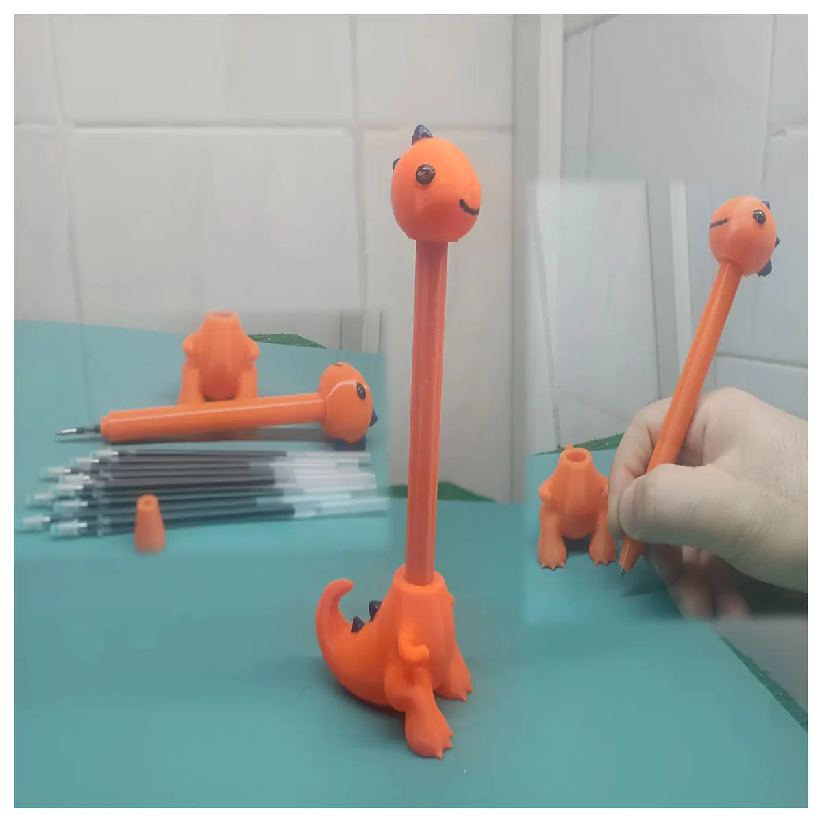 cute mini dinosaur pen for kids school supplies cute animal stationery writing tool office cute decor