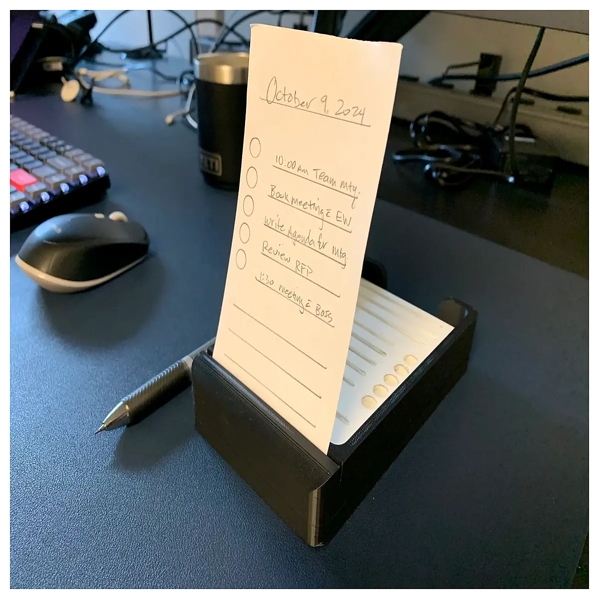 desktop index card holder organizer for notes file sorters office desk accessories plastic card rack small storage