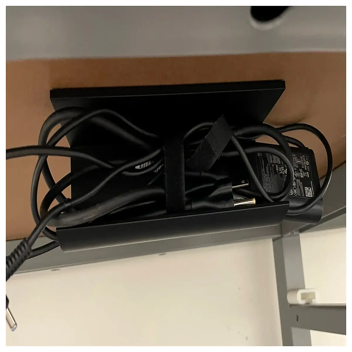 under desk cable management clips organizer holder mount for pc monitor wire routing