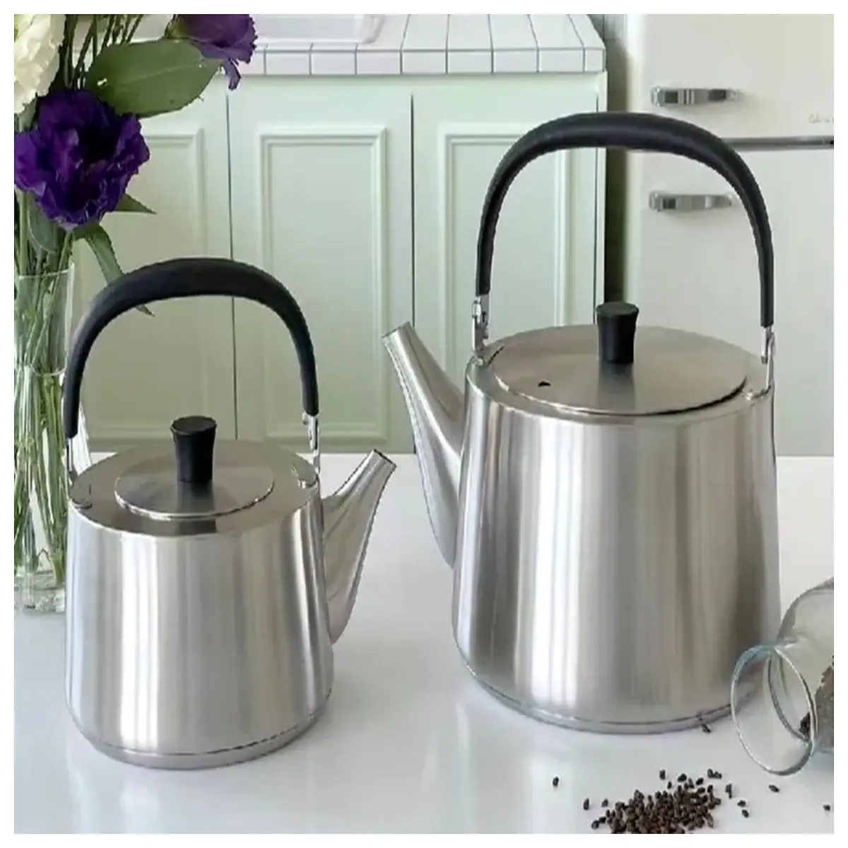 classic ceramic teapot vintage style tea infuser pot for loose leaf tea brewing large capacity tea lovers home kitchen decor
