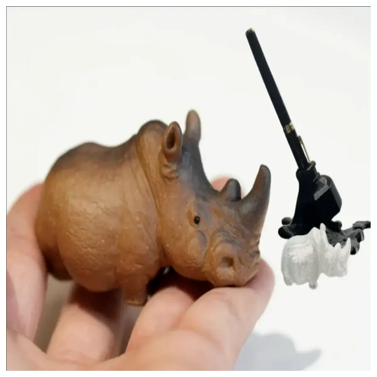 rhino plush toy stuffed animal soft cuddly kids gift dinosaur decoration home decor
