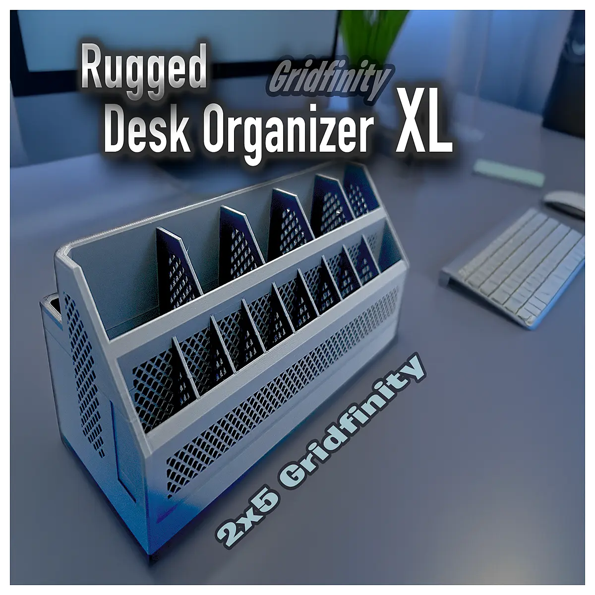 duty xl grid organizer 2x4 2x5 crate storage bins stackable plastic container for garage warehouse industrial shelving
