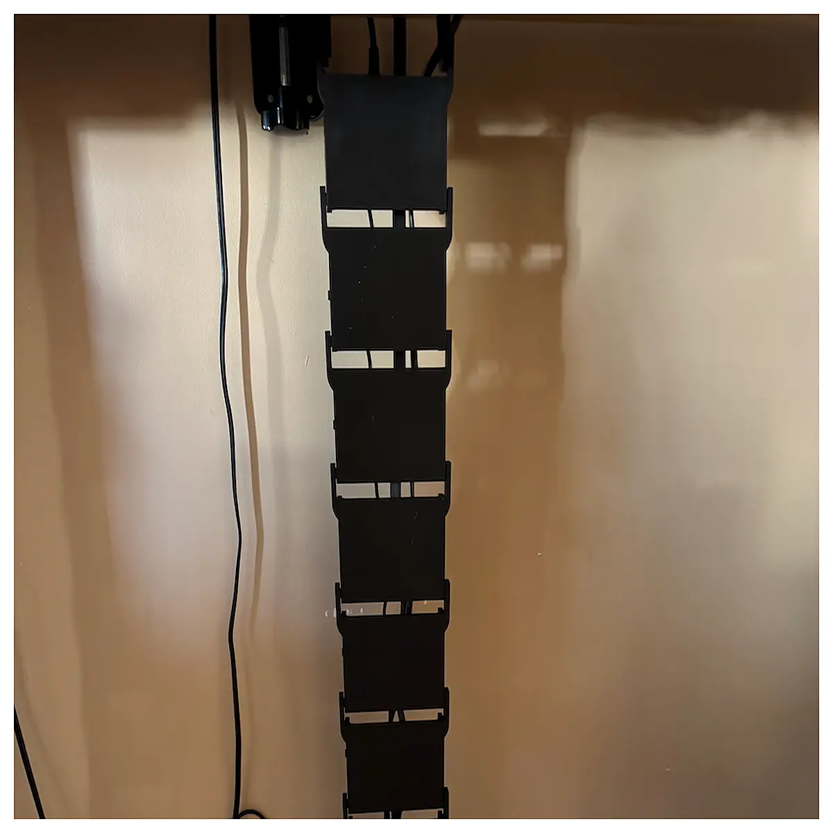 under desk cable management chain with mounting bracket duty vertical cable for office workstation wire organizer