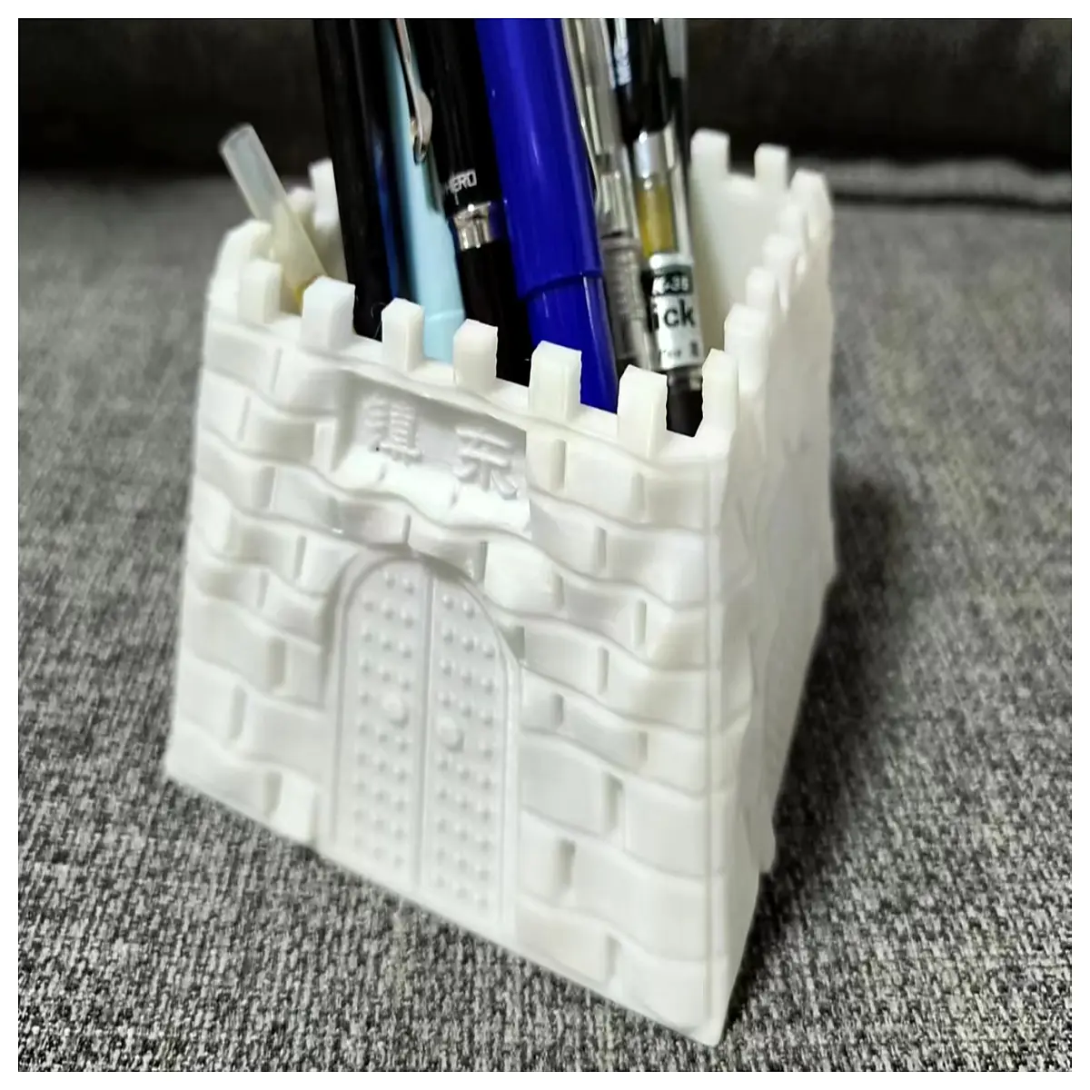 tianjin drum tower brush holder vintage chinese desk organizer traditional craft study room