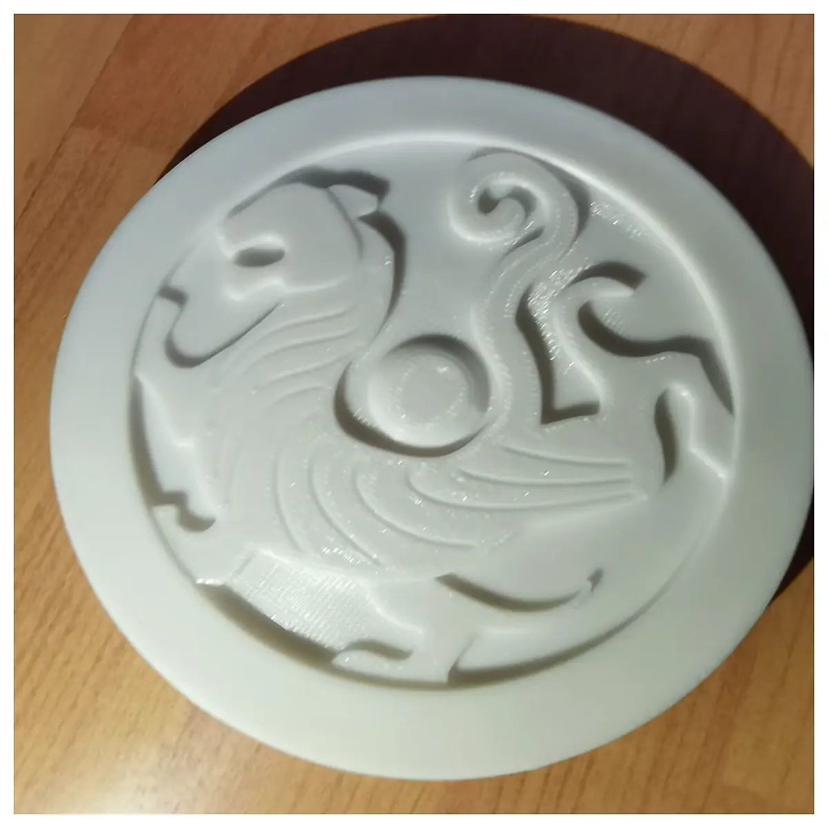 han dynasty tiger tile coaster vintage chinese antique style desk protector traditional cultural gift elegant home decor accessory