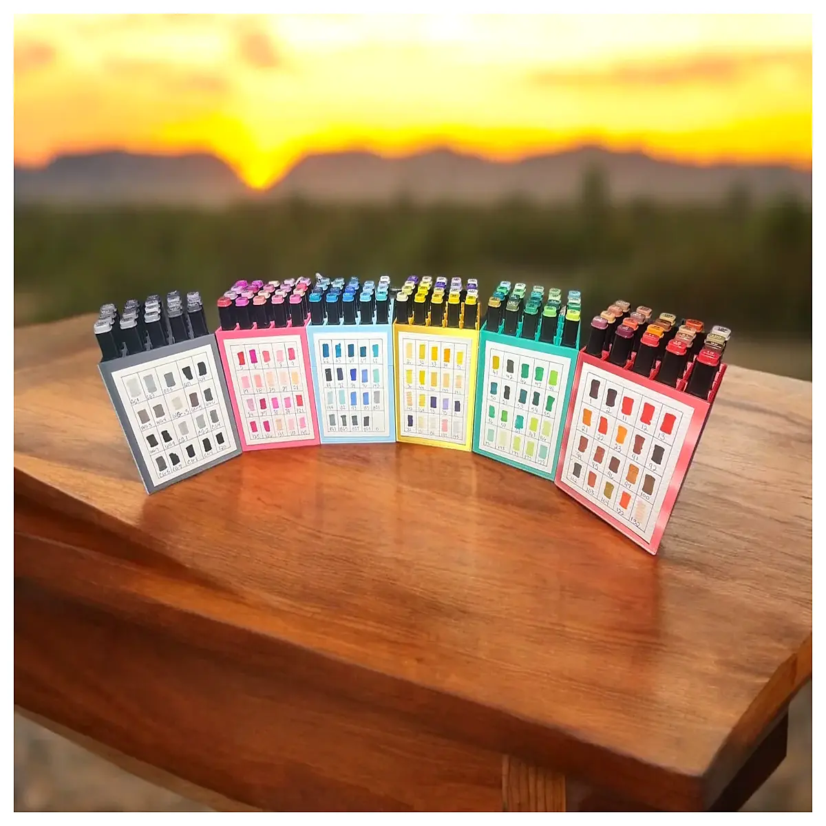 20 slot pen holder rack organizer desk stationery storage container for office supplies markers pens